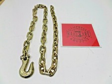 Auto Body Frame Machine Pull Chain 38 X 6 Grade 70 With 38 Grab Hook Truck