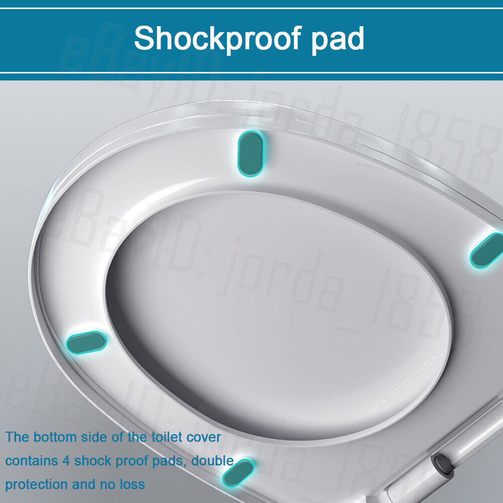 Universal U Shape Toilet Seat Soft Close Quick Release Top Fixing Hinge