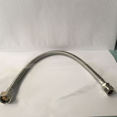 3/4 BSP Überwurf x 15mm Comp 500mm Gewindebohrer Flexi SS Geflecht Hahnverbinder 12,5mm Bohrung