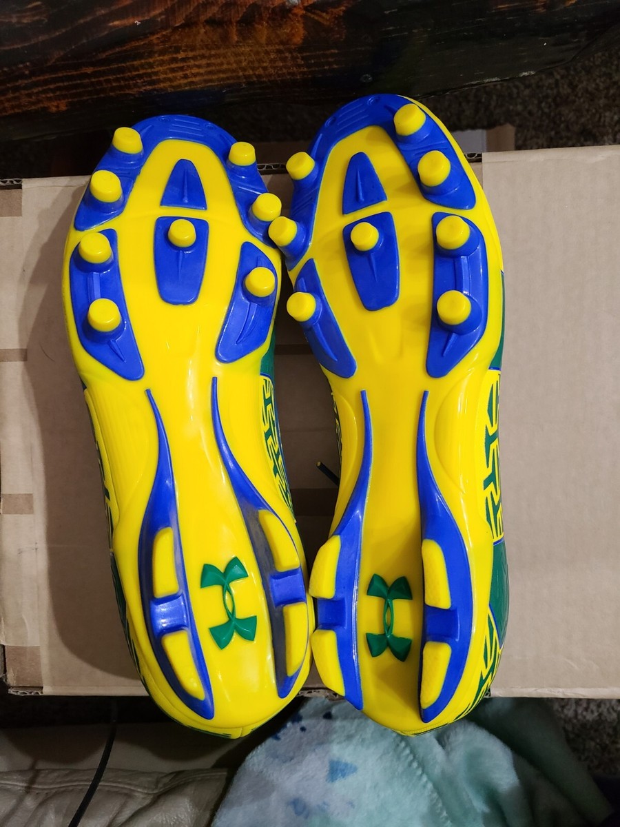 Under Armour Mens CF Force 2.0 FG 1264202-709 Yellow/Green  display picture 2