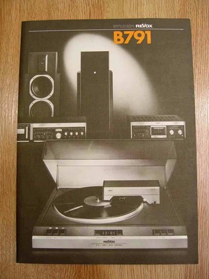 Studer ReVox  B791   Operating  manual