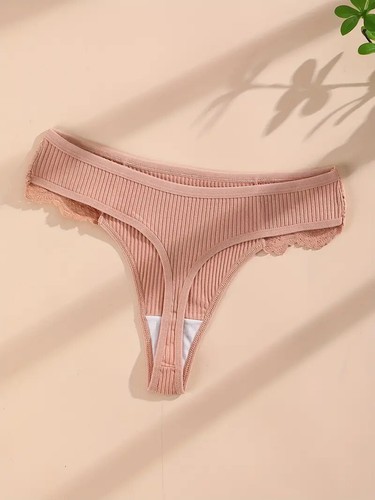 Tanga Slip Unterwäsche Damen 7er Set Baumwolle Tangs Spitze Bequem  Sexy  S-XL - Bild 7 von 16