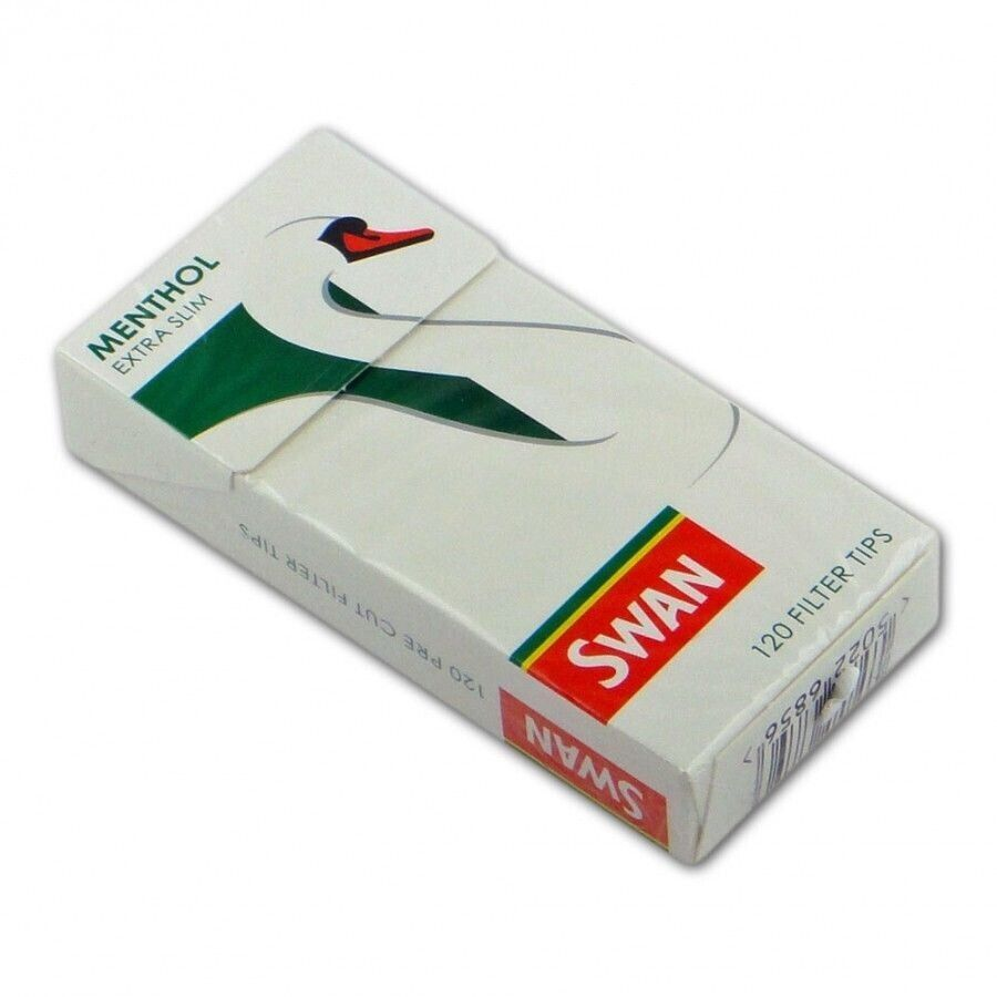 Swan Menthol Extra Slim Filter Tips 120S X 20 (Full Box of 2400 Menthol