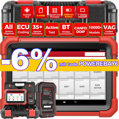 2025 LAUNCH X431 CRP919X BT KFZ OBD2 Diagnosegerät ALLE System ECU Coding DE