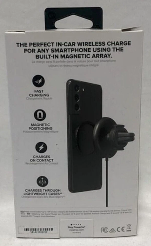 NUEVO Mophie Snap+ 15W Carga Inalámbrica Soporte Ventilación con Magsafe para Apple iPhone Foto 2 de 4