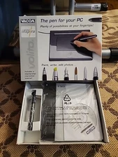 WACOM Volito 2 CTF-420-G0-B The Pen For Your PC Tested Working 