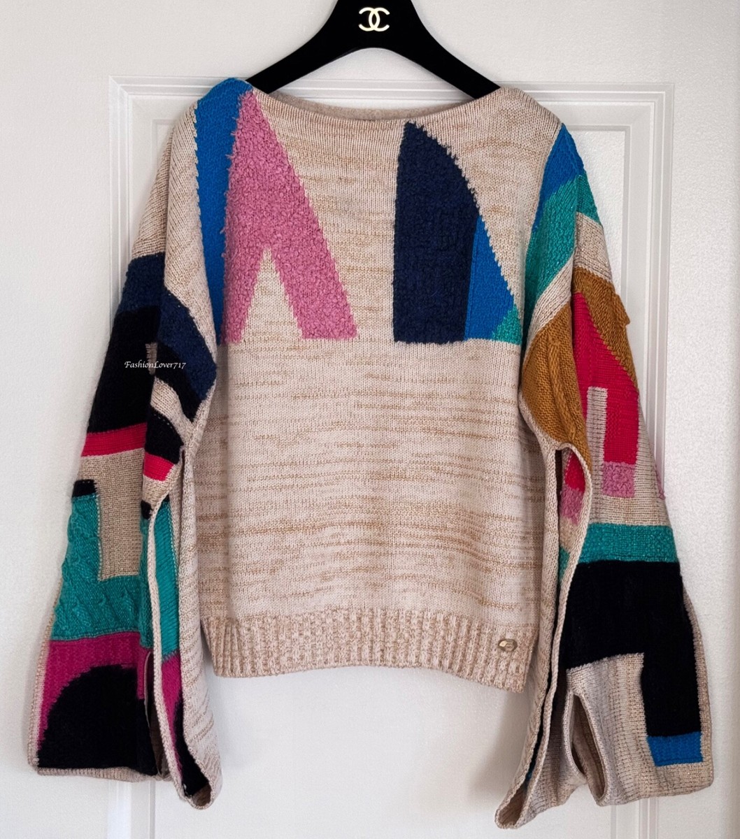 トップス CHANEL coco mark ringer knit sweater CHANEL Vintage 00A