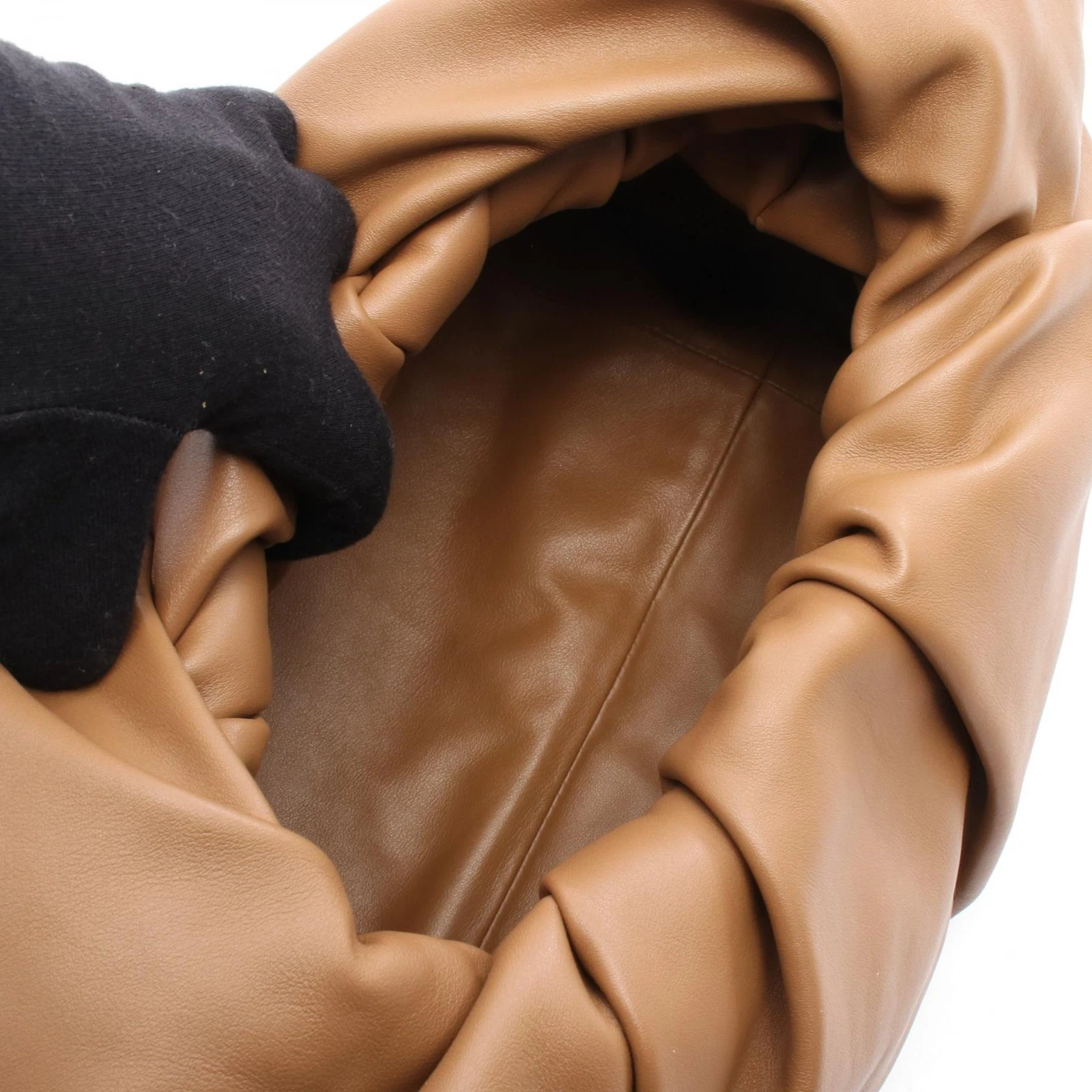 BOTTEGA VENETA The Shoulder Pouch Borsetta 610524 Pelle di Agnello Marrone Usato Do