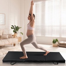 6' x 2' Durable Exercise Non-Slip PU Leather Gym Mat Gymnastics Yoga Dancing