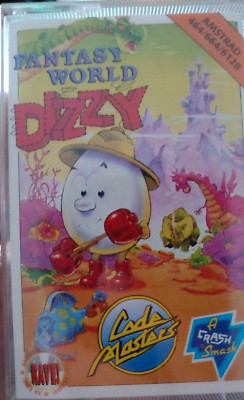 Fantasy World Dizzy (Codemasters 1989) Amstrad CPC (Tape, Box, Manual) works