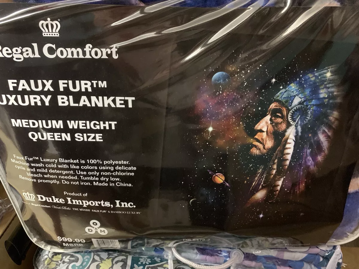 Regal comfort 2025 faux fur blanket