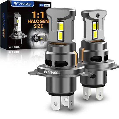 H4 HS1 LED Headlight Bulbs 70W For Honda Motorcycle VFR800 Interceptor 2002-2009