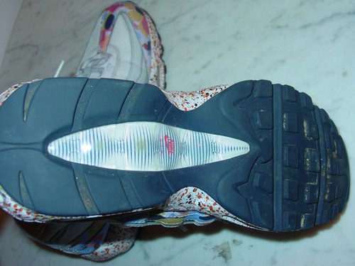 2017 Womens Nike Air Max 95 "Vast Grey" Midnight Navy Running Shoes! Size 11 - Picture 10 of 12