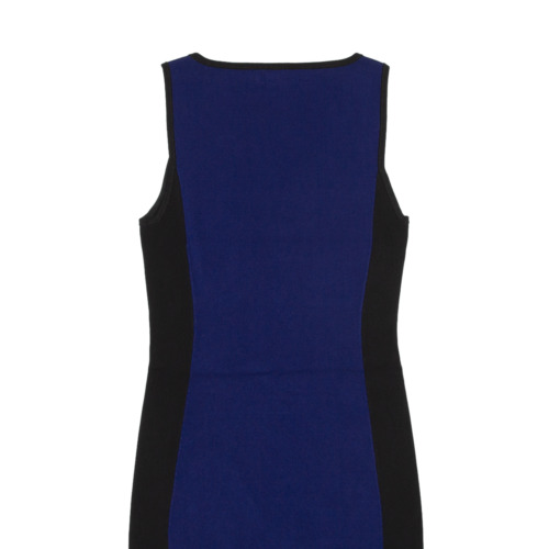 KAREN MILLEN Pencil Dress Blue Striped Sleeveless Knee Length Womens UK 6 - Picture 4 of 6