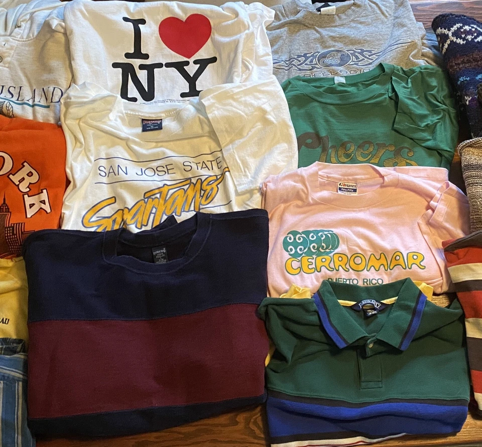 Lote al por mayor de 30 piezas de revendedor de ropa para hombre camisa suéter años 80 90 Y2Ks Foto 4 de 4