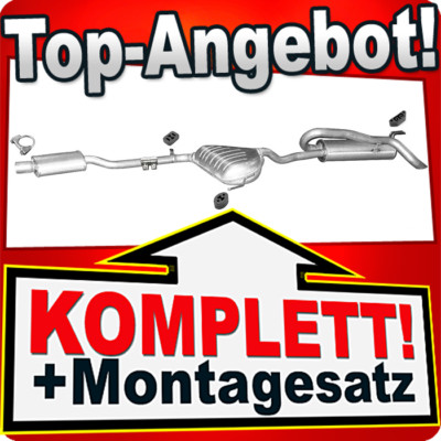 Auspuff für FIAT BRAVA / BRAVO (182) / LANCIA DELTA 1.6 1995-1999 Auspuffanlage