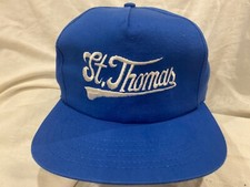 St Thomas Embroidered Blue Adjustable Hat New