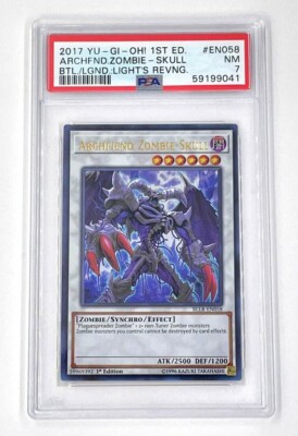 2017 YuGiOh Archfiend Zombie-Skull BLLR-EN058 1st Edition Ultra