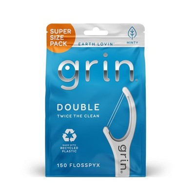 Double Flosspyx, Floss Picks, 150 ct, Dental Flossers, Minty Flavor, Recycled