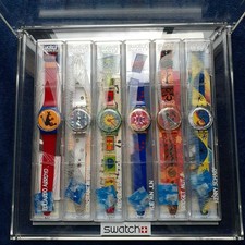 NOS Swatch Artist Collection 1996 Limited Edition 6 Watch Set Vintage Deadstock