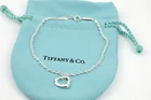 Tiffany & Co. Elsa Peretti 11mm Open Heart Bracelet 7" Silver 925 w/Pouch