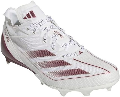 Adidas Adizero White Burgundy Maroon Football Cleats FY8350  display picture 2