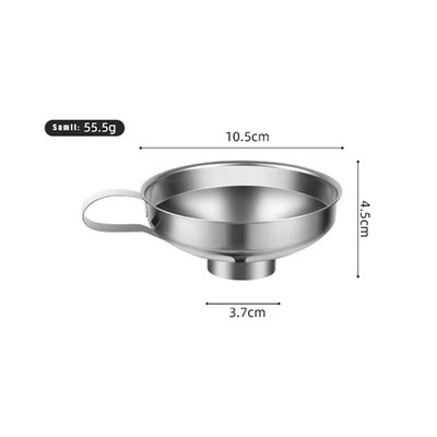 Premium Stainless Steel Kitchen Funnel Large Wide Mouth Design for Canning Jam O