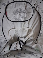 Baby Bouncer Rocker Seat W/ Soothing Vibrations/music 3 Modes, 5-Point Harness