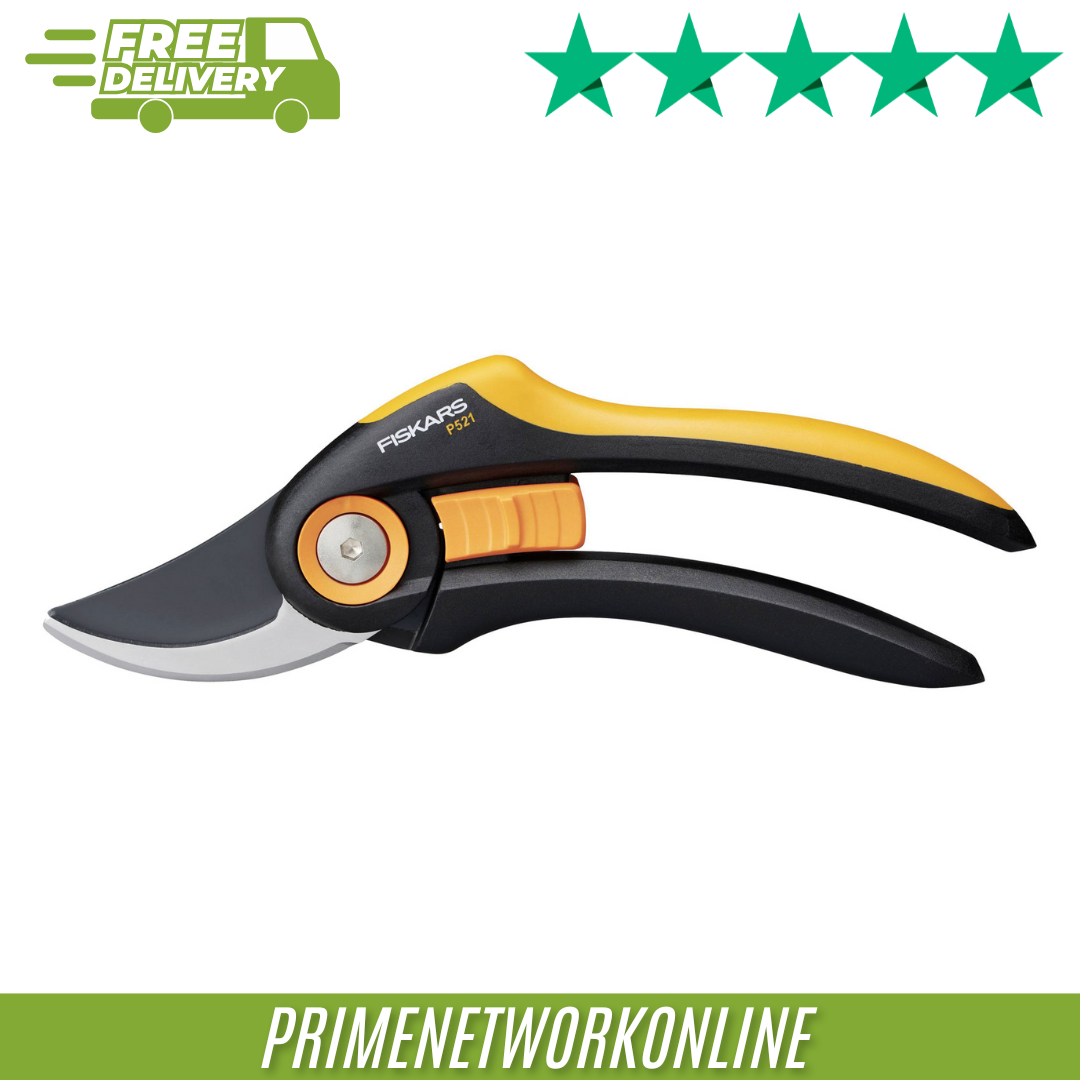 Fiskars Plus P521 Pruner 201mm (1057167) 100% ORIGINAL ⭐⭐⭐⭐⭐