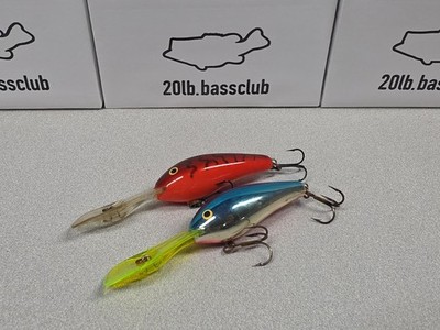 (2) Discontinued Rapala DOWN DEEP RATTLIN' FAT RAP RFR-7...Finland-Great Colors!