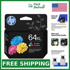 HP 64XL Tri-Color High-Yield Ink Cartridge, CMY XL