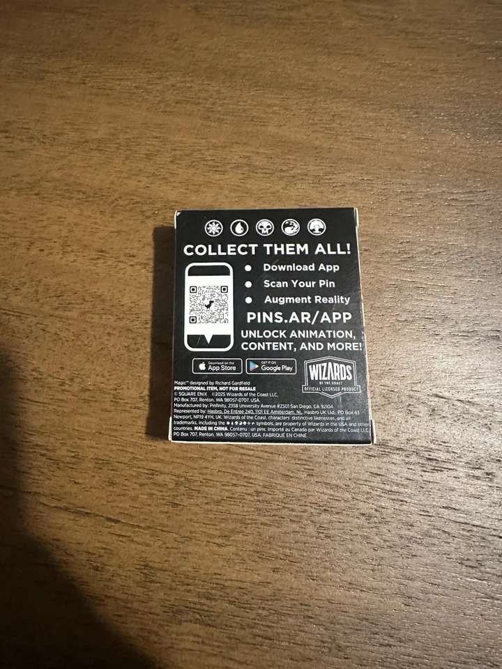 MAGIC FINAL FANTASY CHOCOBO PINFINITY AR-ENHANCED COLLECTIBLE PIN PROMO - Image 2 of 4