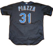 RAWLINGS Mets #31 Mike Piazza Jersey Size 48 Alternate 40th Anniversary MLB VTG