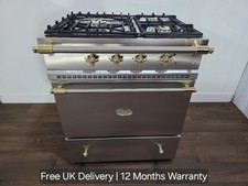 LACANCHE CORMATIN 70cm DUAL FUEL RANGE COOKER - STEEL & BRASS