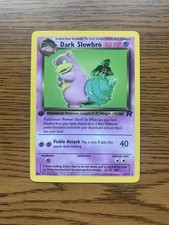Dark Slowbro 29/82 1st Edition Team Rocket WOTC NM Condition 🐚