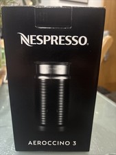 Nespresso Aeroccino 3 Milk Frother Black & Silver. New  in box. Never opened. 