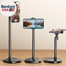 Phone Stand for Desk, Angle Height Adjustable Phone Holder for Desk, Aluminum Al