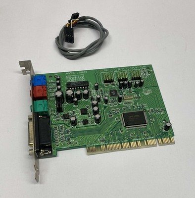 Creative Labs CT4810 PCI Sound Audiokarte mit Midi Port und Kabel