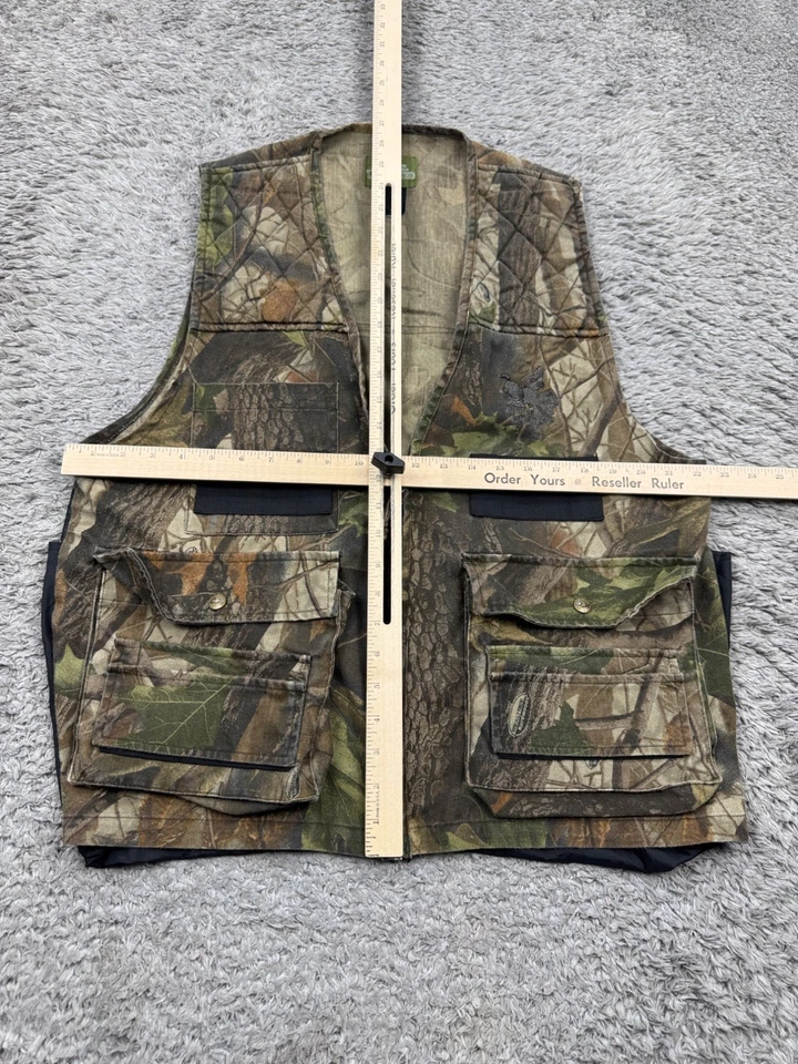 Quail Unlimited Vest Men Large Realtree Hardwoods Camo Shooting Dove Hunting Vtg - Image 4 of 4