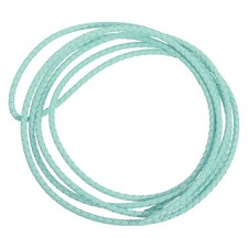 2.2 Yards 5mm Dia Leather Cord Braided String for DIY Crafts, Light Green