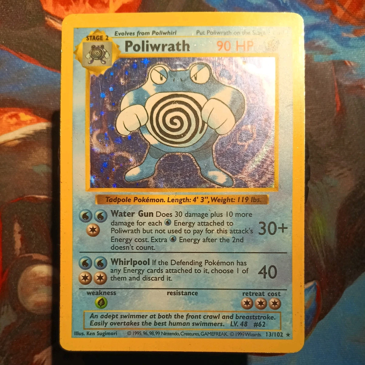 Pokémon TCG Individual Trading Card Games Holo Rare Shadowless for