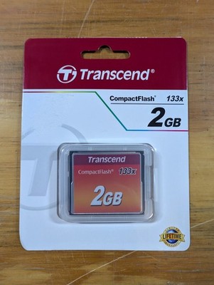 NEW - 2GB Transcend speed 133x  compact flash  memory card NIKON CANON !Charity!