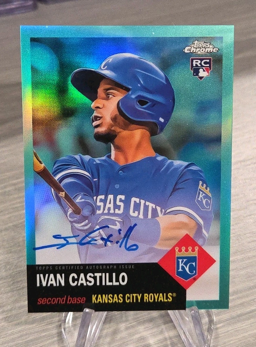 Ivan Castillo 2022 Chrome Platinum Anniversary Aqua Refractor Autograph /150 RV