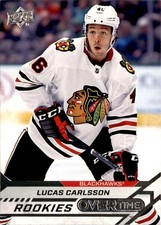 Lucas Carlsson 2020-21 Upper Deck Upper Deck Overtime RC #52 Chicago Blackhawks
