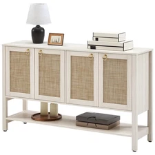 TWO (2) BRAND NEW IN BOX  Bayou Breeze 4-Door Buffet Cabinet w/ Storage