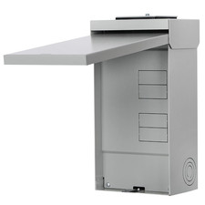125 Amp Load Center 4 Space 8 Circuit Outdoor 120/240V Main Lug Panel Box