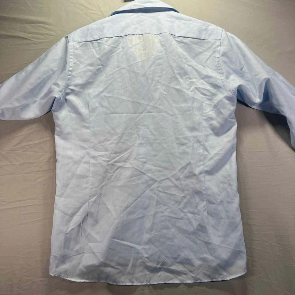 Christian Dior Chemises Dress Shirt Mens 15.5 34/35 Blue French Cuff Striped - Image 4 of 4