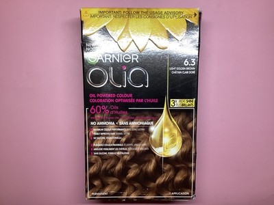 Garnier Olia Oil Powered Permanent In Color 6.3 Light Golden Brown Kit
