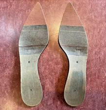 vintage unused women's pointed toe 3-part shanked full insole boards US size 8