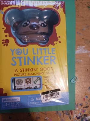 You Little Stinker Matching Dice Game Ages 4+ 2-5 Players w/ Doggy Shaker NEW